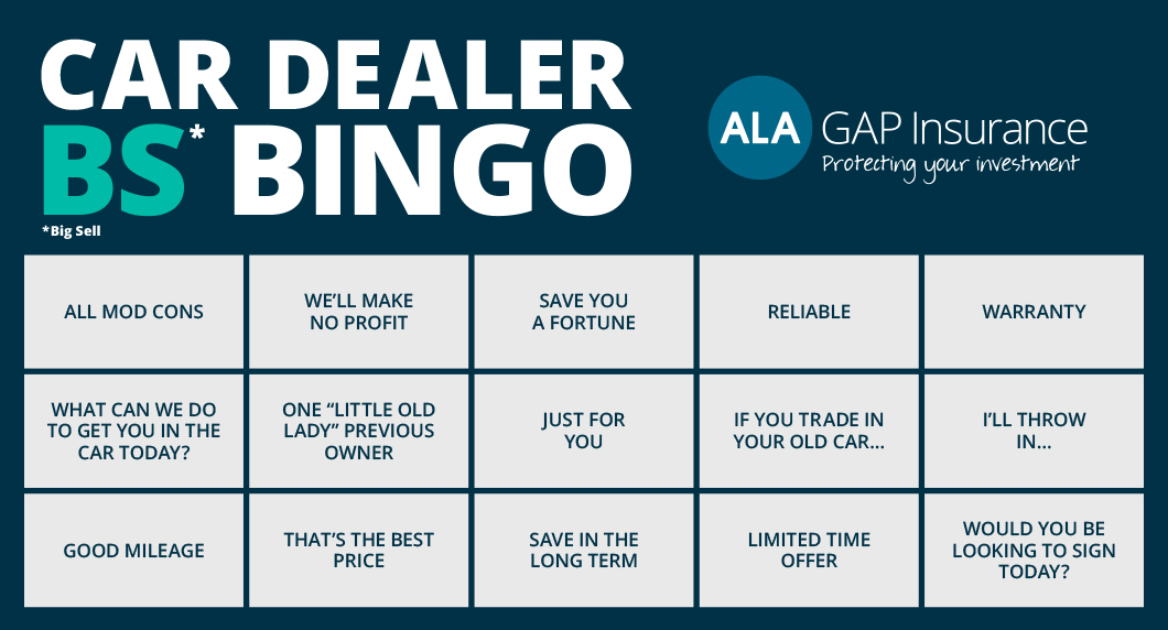 Car Dealer BS* Bingo Card