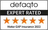 Defaqto Motor GAP Insurance 2022 Five Star Expert Rated logo 