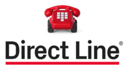 Direct Line red phone on a white background logo